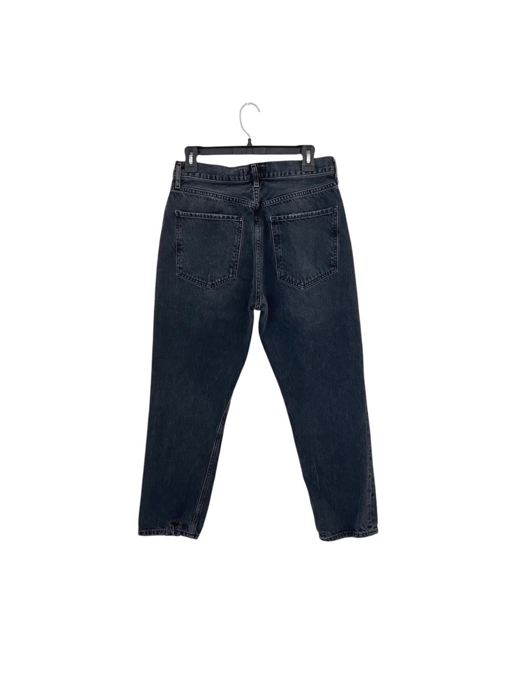 AGOLDE Riley High Rise Wide Crop Jeans Black Wash Denim Womens 29 - Picture 3 of 10
